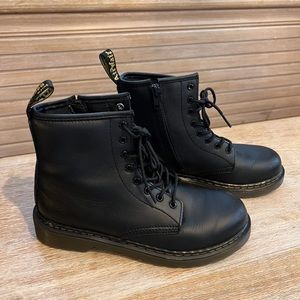 Dr. Martens 1460 Black Leather Boot Youth 4 Or Womens 5.5